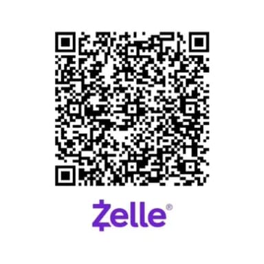 Scan to donate via Zelle