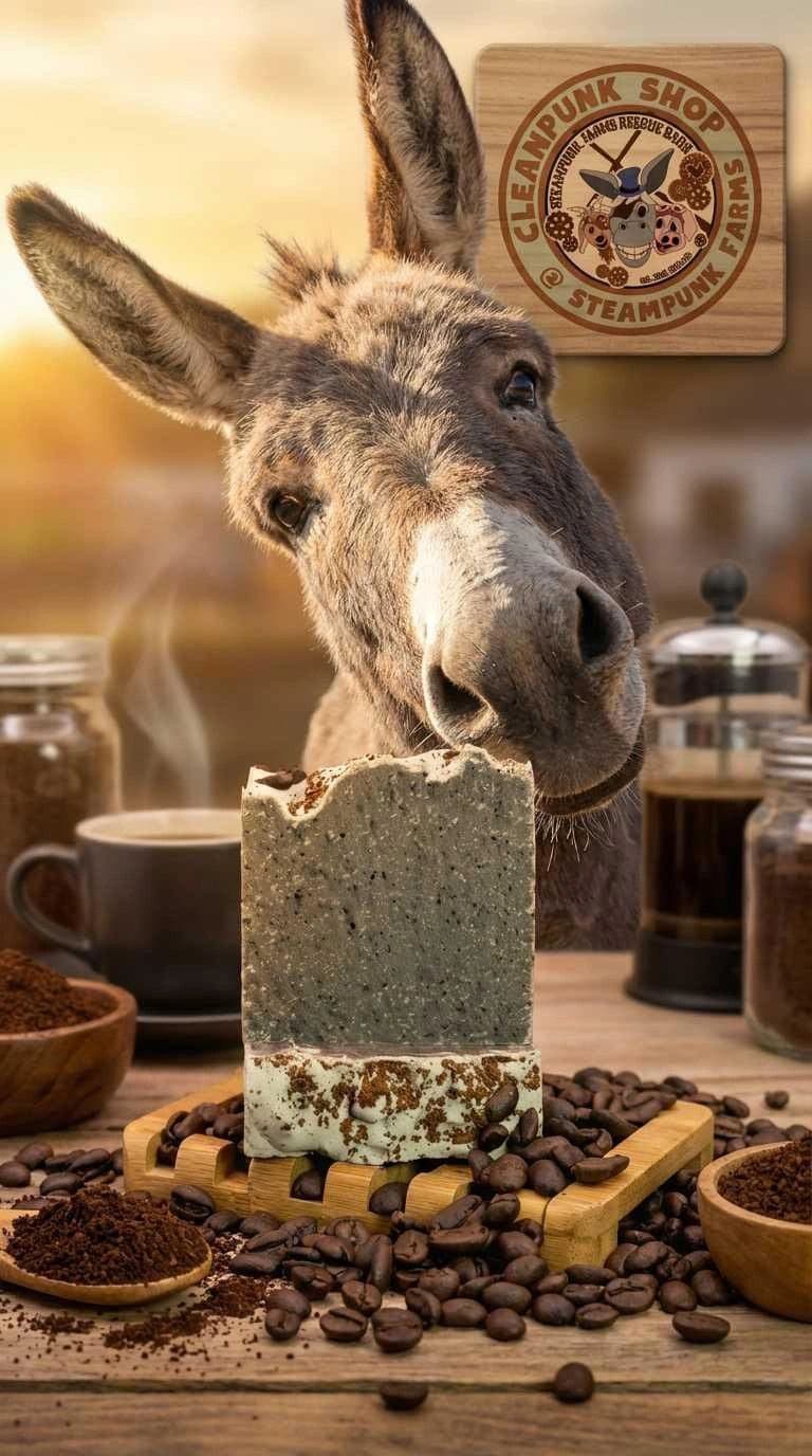 Some animals arrive at Steampunk Farms Rescue Barn like a soft exhale—quiet e...