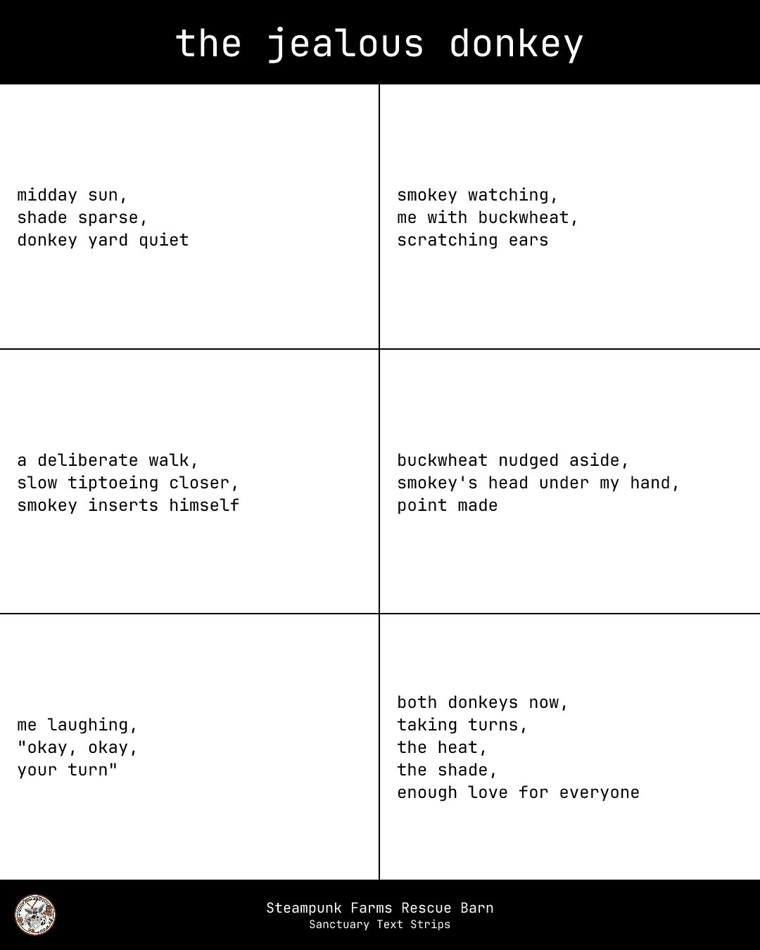 Sanctuary Strip — The Jealous Donkey